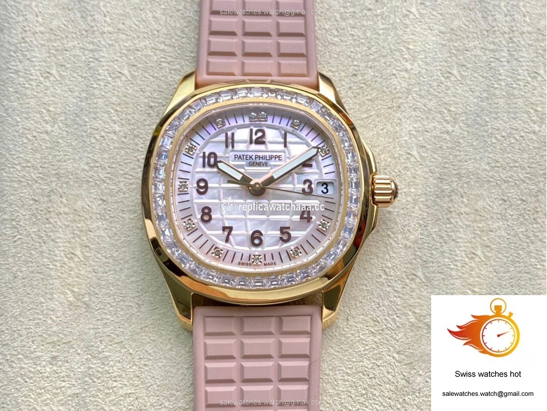 Patek Philippe Aquanaut Quartz Ladies PPF Factory Mother Of Pearl Dial 1 Patek Philippe Aquanaut Quartz Ladies PPF Factory Mother Of Pearl Dial 1