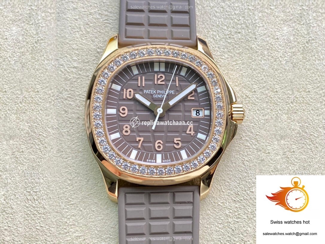 Patek Philippe Aquanaut Quartz Ladies 5067A PPF Factory Rose Gold Diamond-set Bezel 1 Patek Philippe Aquanaut Quartz Ladies 5067A PPF Factory Rose Gold Diamond-set Bezel 1