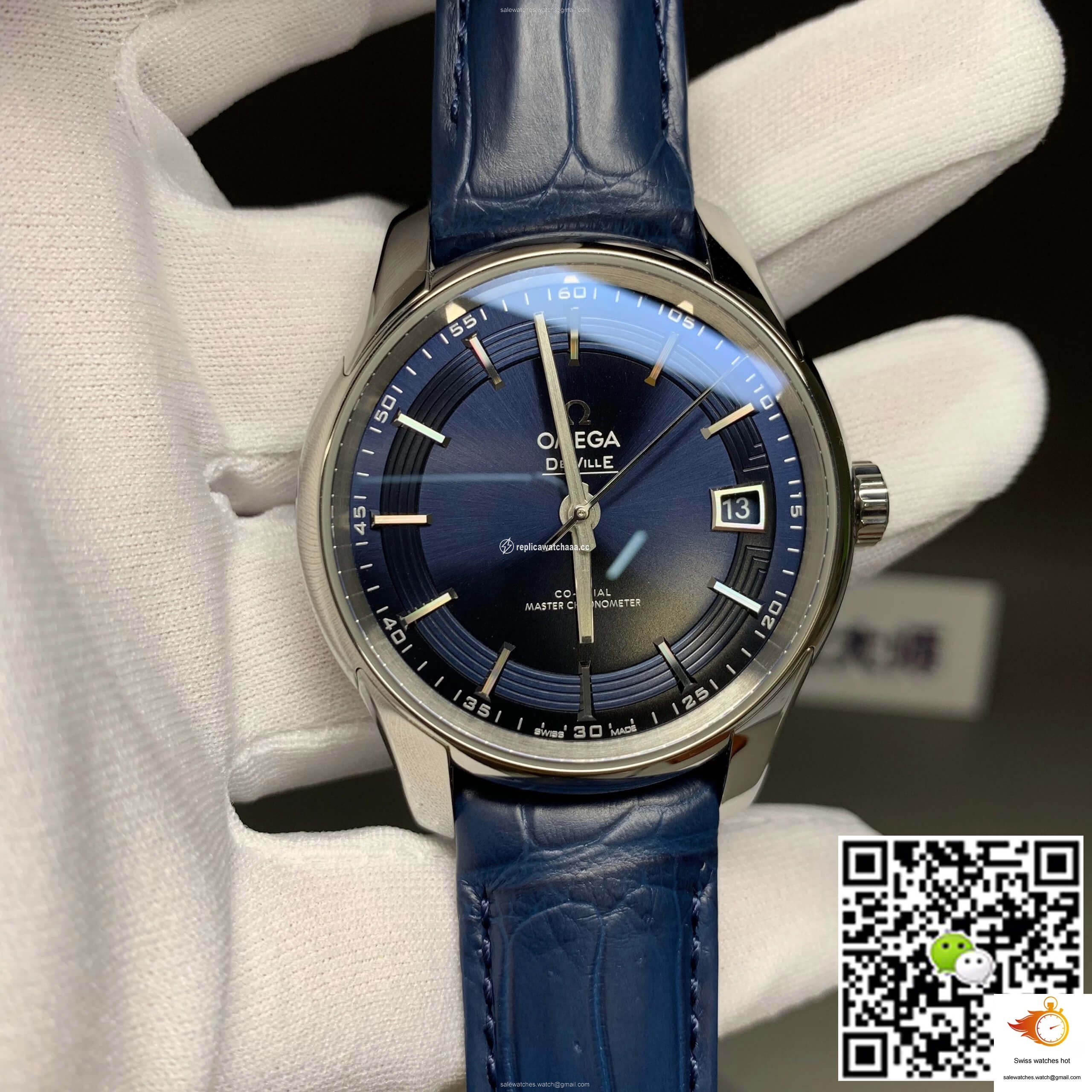 Omega De Ville 433.33.41.21.03.001 VS Factory Blue Dial 1 Omega De Ville 433.33.41.21.03.001 VS Factory Blue Dial 1