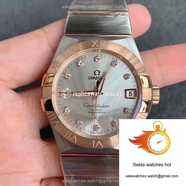 Omega Constellation 123.20.38.21.52.001 VS Factory Diamond-set Dial 1 Omega Constellation 123.20.38.21.52.001 VS Factory Diamond-set Dial 1