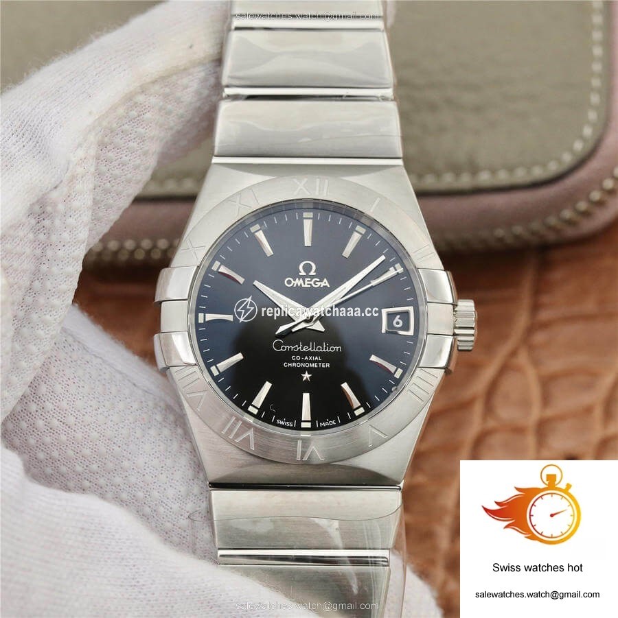 Omega Constellation 123.10.38.21.01.001 VS Factory Black Dial 1 Omega Constellation 123.10.38.21.01.001 VS Factory Black Dial 1
