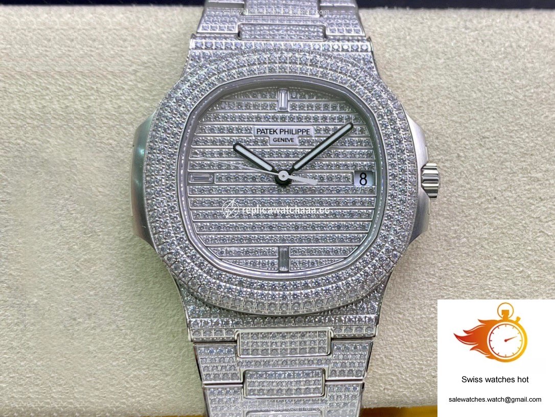 Patek Philippe Nautilus 5719/1G-001 PPF Factory Diamond Dial 1 Patek Philippe Nautilus 5719/1G-001 PPF Factory Diamond Dial 1