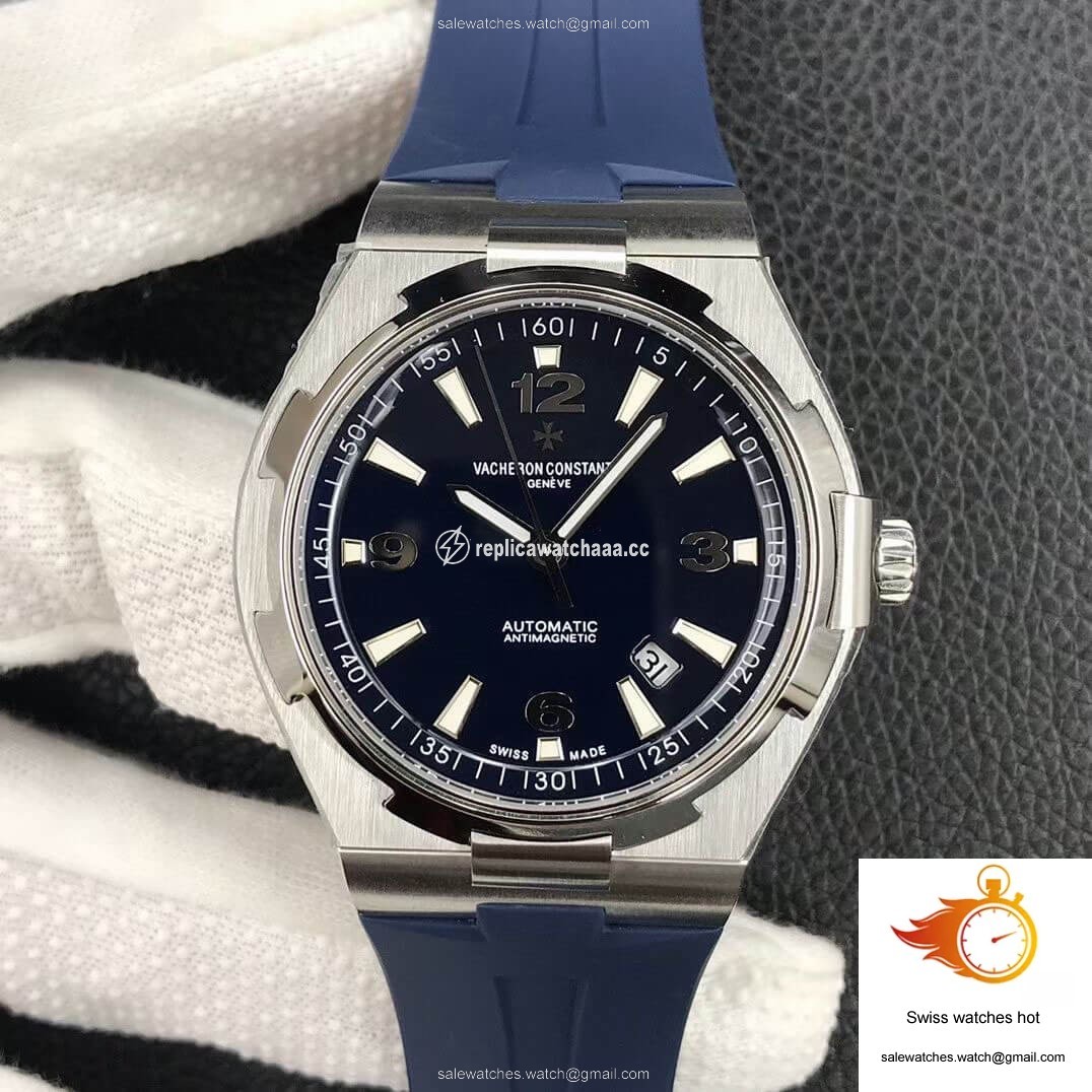 Vacheron Constantin Overseas 47040 8F Factory Blue Rubber Strap 1 Vacheron Constantin Overseas 47040 8F Factory Blue Rubber Strap 1