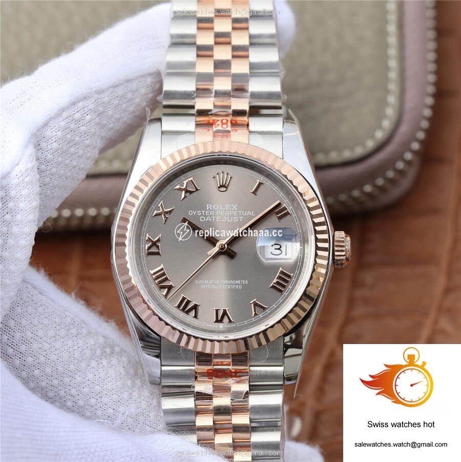 Rolex Datejust 116231-0087 36MM GM Factory Rose Gold Silver Dial 1 Rolex Datejust 116231-0087 36MM GM Factory Rose Gold Silver Dial 1
