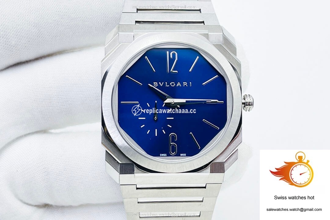 Bvlgari Octo Finissimo 103431 BV Factory Stainless Steel Blue Dial 1 Bvlgari Octo Finissimo 103431 BV Factory Stainless Steel Blue Dial 1