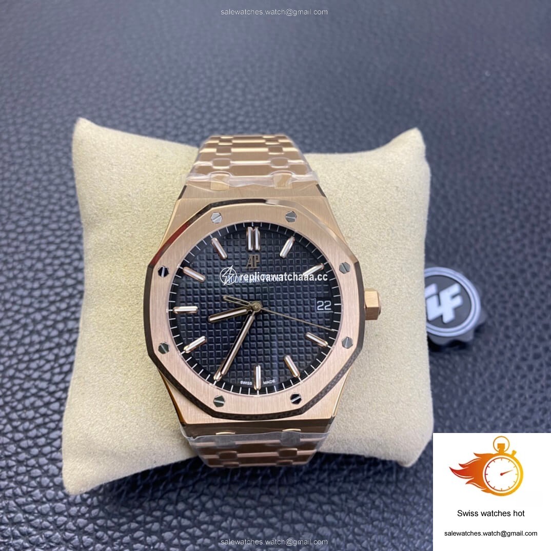 Audemars Piguet Royal Oak 15500OR.OO.1220OR.01 ZF Factory Rose Gold Version Black Dial 1 Audemars Piguet Royal Oak 15500OR.OO.1220OR.01 ZF Factory Rose Gold Version Black Dial 1