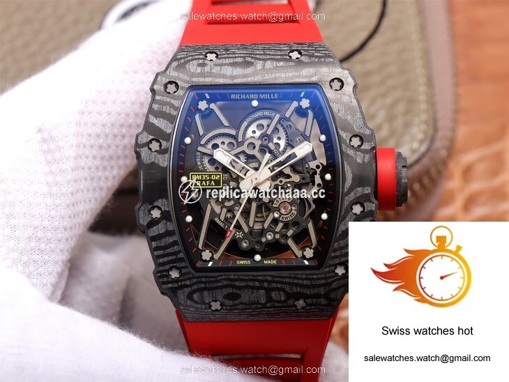 Richard Mille RM35-02 ZF Factory Red Rubber Strap 1 Richard Mille RM35-02 ZF Factory Red Rubber Strap 1