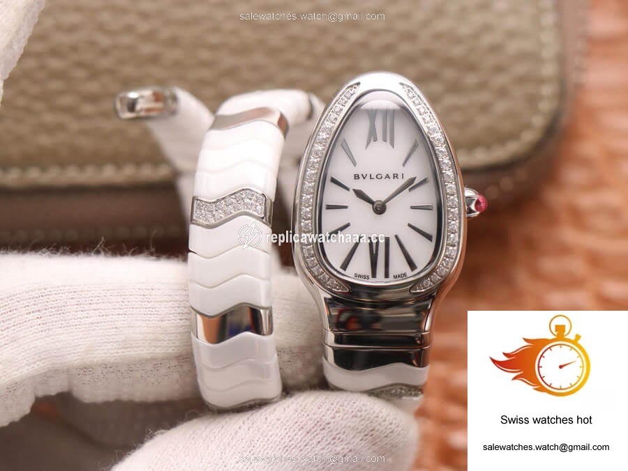 Bvlgari Serpenti BV Factory Stainless Steel Diamond Case 1 Bvlgari Serpenti BV Factory Stainless Steel Diamond Case 1