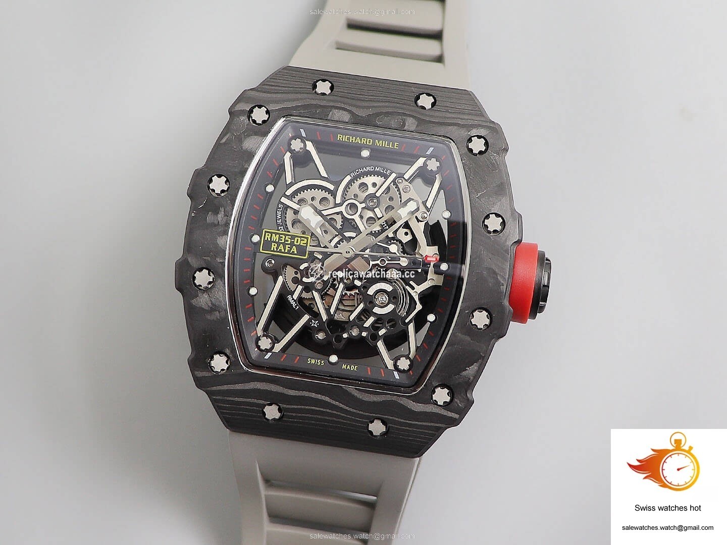 Richard Mille RM035 KV Factory V3 Carbon Fiber Skeleton Dial 1 Richard Mille RM035 KV Factory V3 Carbon Fiber Skeleton Dial 1