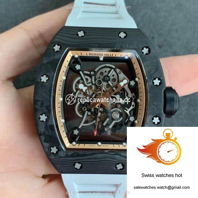 Richard Mille RM055 KV Factory V2 Carbon Fiber Skeleton Dial 1 Richard Mille RM055 KV Factory V2 Carbon Fiber Skeleton Dial 1