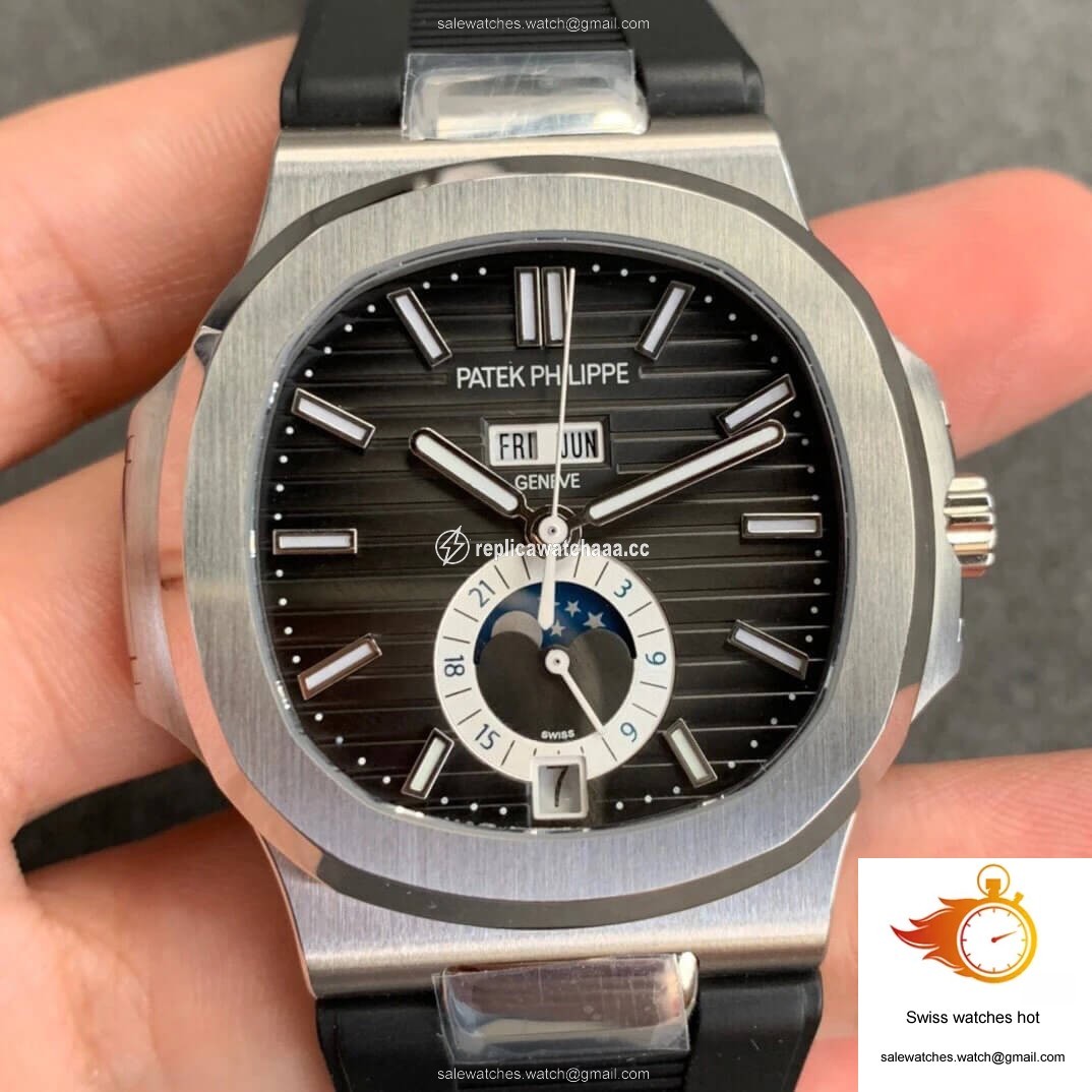 Patek Philippe Nautilus 5726 Moonphase GR Factory V2 Dark Grey Dial 1 Patek Philippe Nautilus 5726 Moonphase GR Factory V2 Dark Grey Dial 1