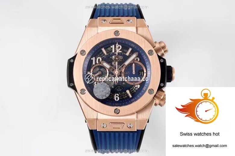 Hublot Big Bang 421.OX.5180.RX ZF Factory Rose Gold Blue Dial 1 Hublot Big Bang 421.OX.5180.RX ZF Factory Rose Gold Blue Dial 1