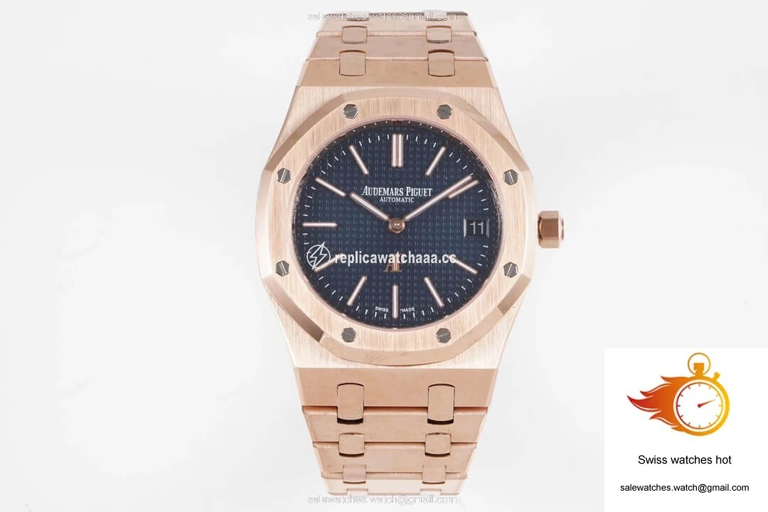 Audemars Piguet Royal Oak 15202OR.OO.1240OR.01 KZ Factory Rose Gold Blue Dial 1 Audemars Piguet Royal Oak 15202OR.OO.1240OR.01 KZ Factory Rose Gold Blue Dial 1