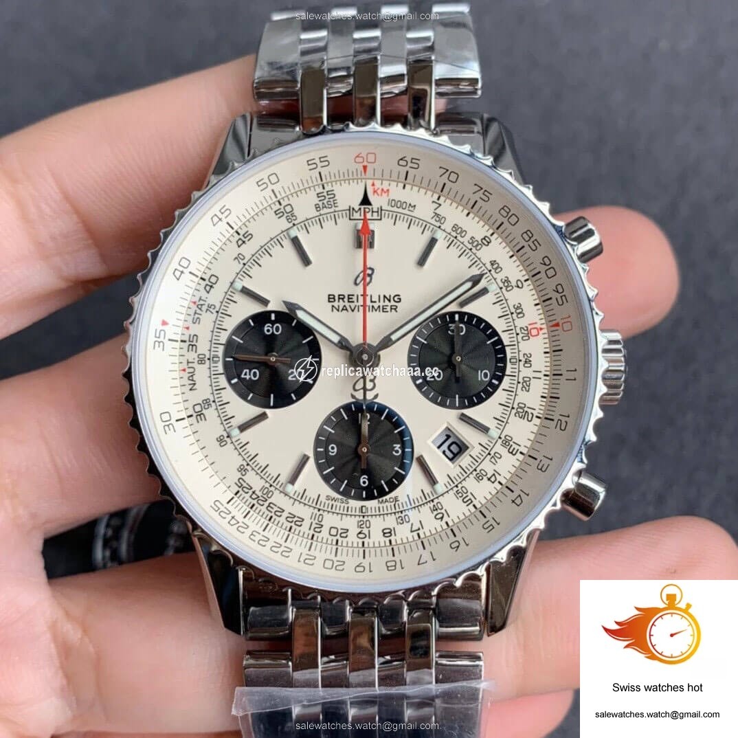 Breitling Navitimer 1 B01 AB0121211G1A1 GF Factory Silver Dial 1 Breitling Navitimer 1 B01 AB0121211G1A1 GF Factory Silver Dial 1