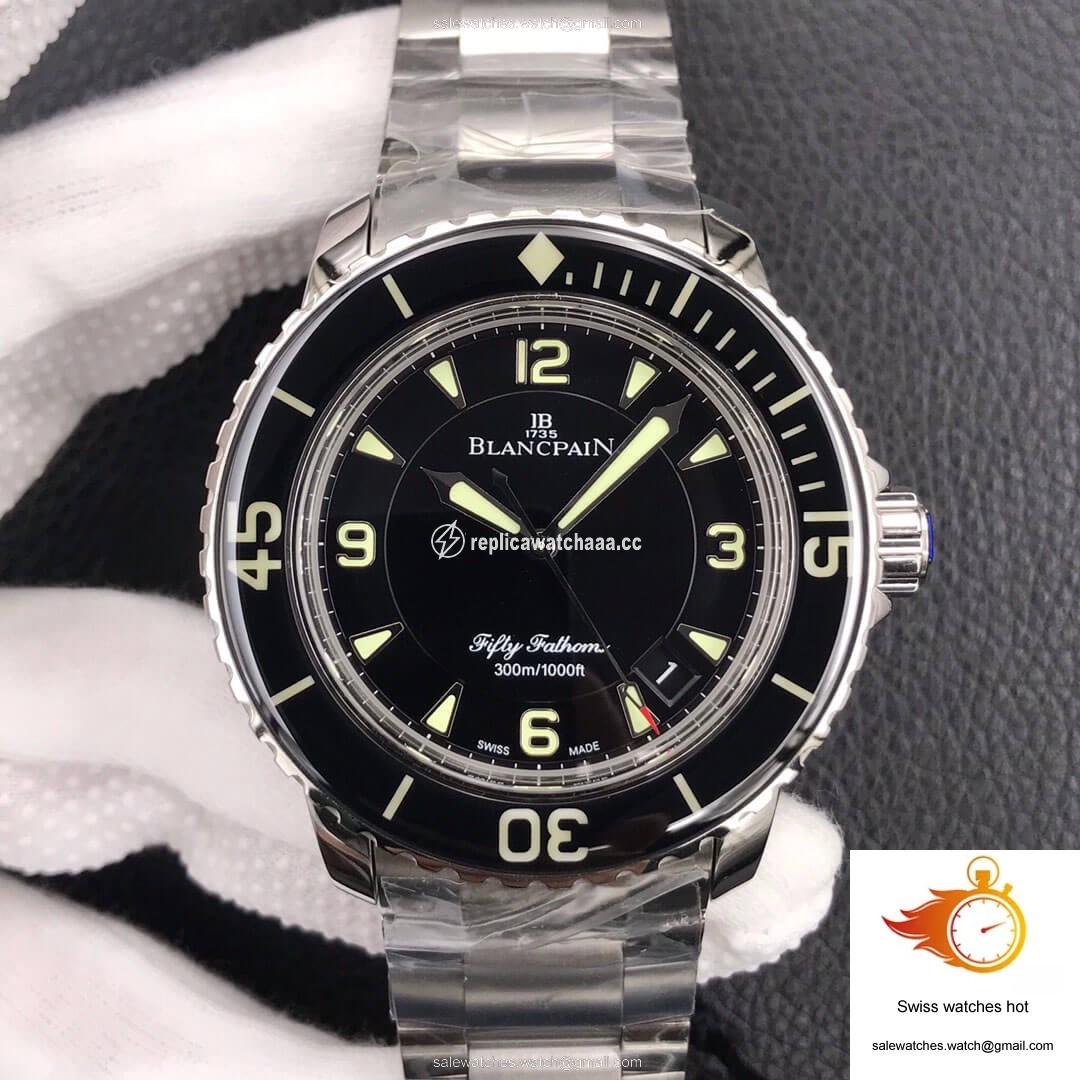 Blancpain Fifty Fathoms 5015 ZF Factory Stainless Steel Black Dial 1 Blancpain Fifty Fathoms 5015 ZF Factory Stainless Steel Black Dial 1
