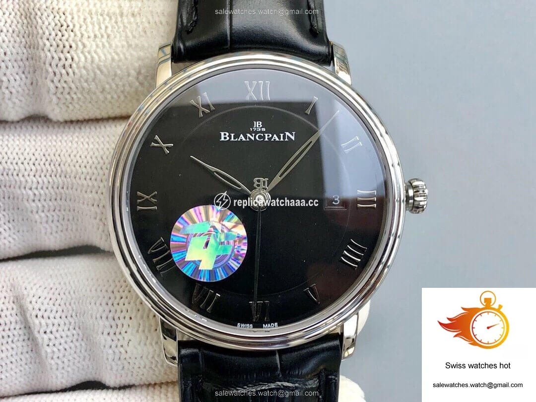 Blancpain Villeret 6551-1127-55B ZF Factory Black Dial 1 Blancpain Villeret 6551-1127-55B ZF Factory Black Dial 1