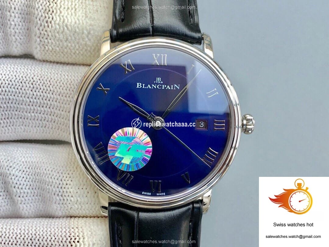 Blancpain Villeret 6551-1127-55B ZF Factory Blue Dial 1 Blancpain Villeret 6551-1127-55B ZF Factory Blue Dial 1