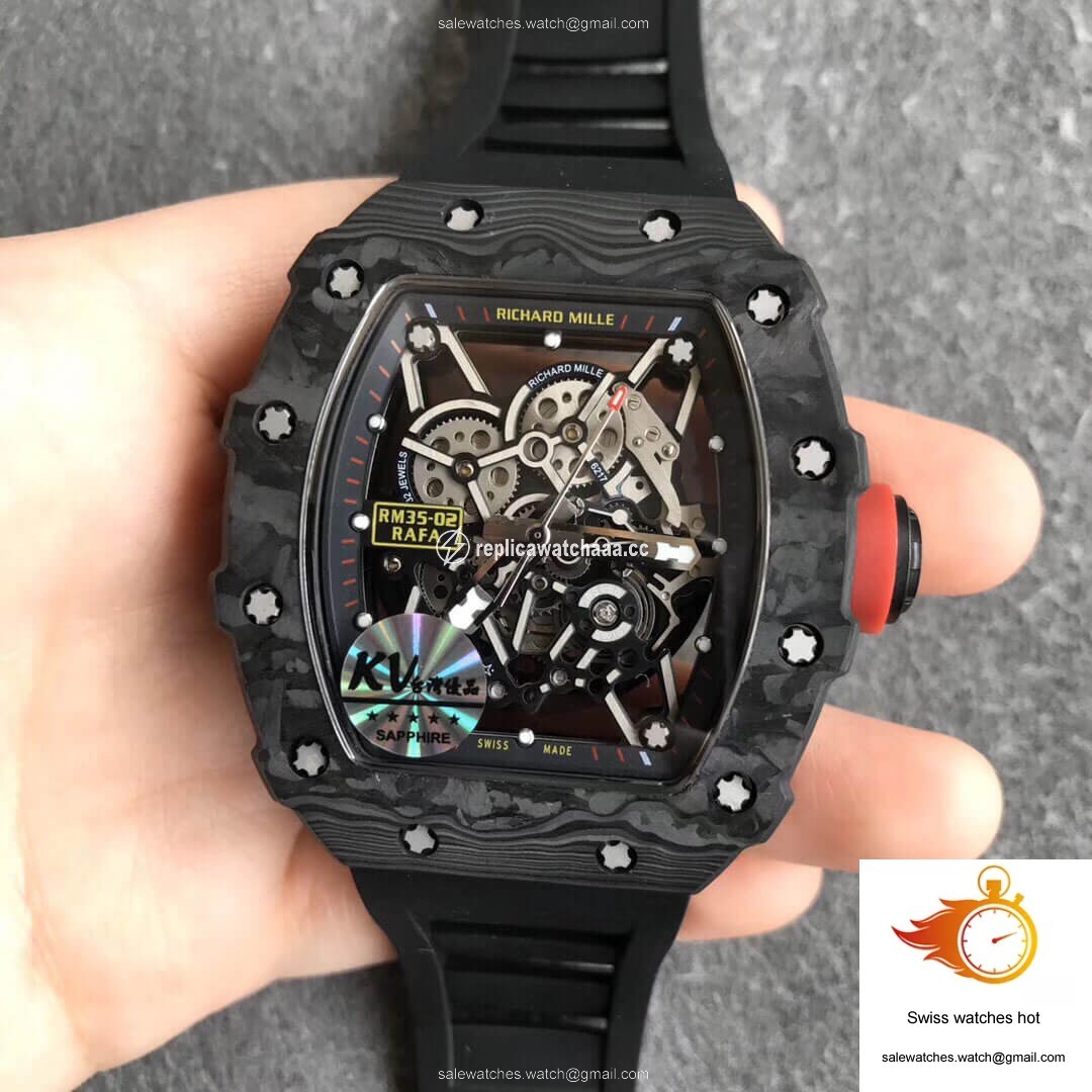 Richard Mille RM35-02 KV Factory V3 Carbon Fiber Black Strap 1 Richard Mille RM35-02 KV Factory V3 Carbon Fiber Black Strap 1