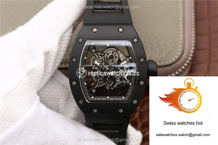 Richard Mille RM055 KV Factory Ceramics Black Strap 1 Richard Mille RM055 KV Factory Ceramics Black Strap 1