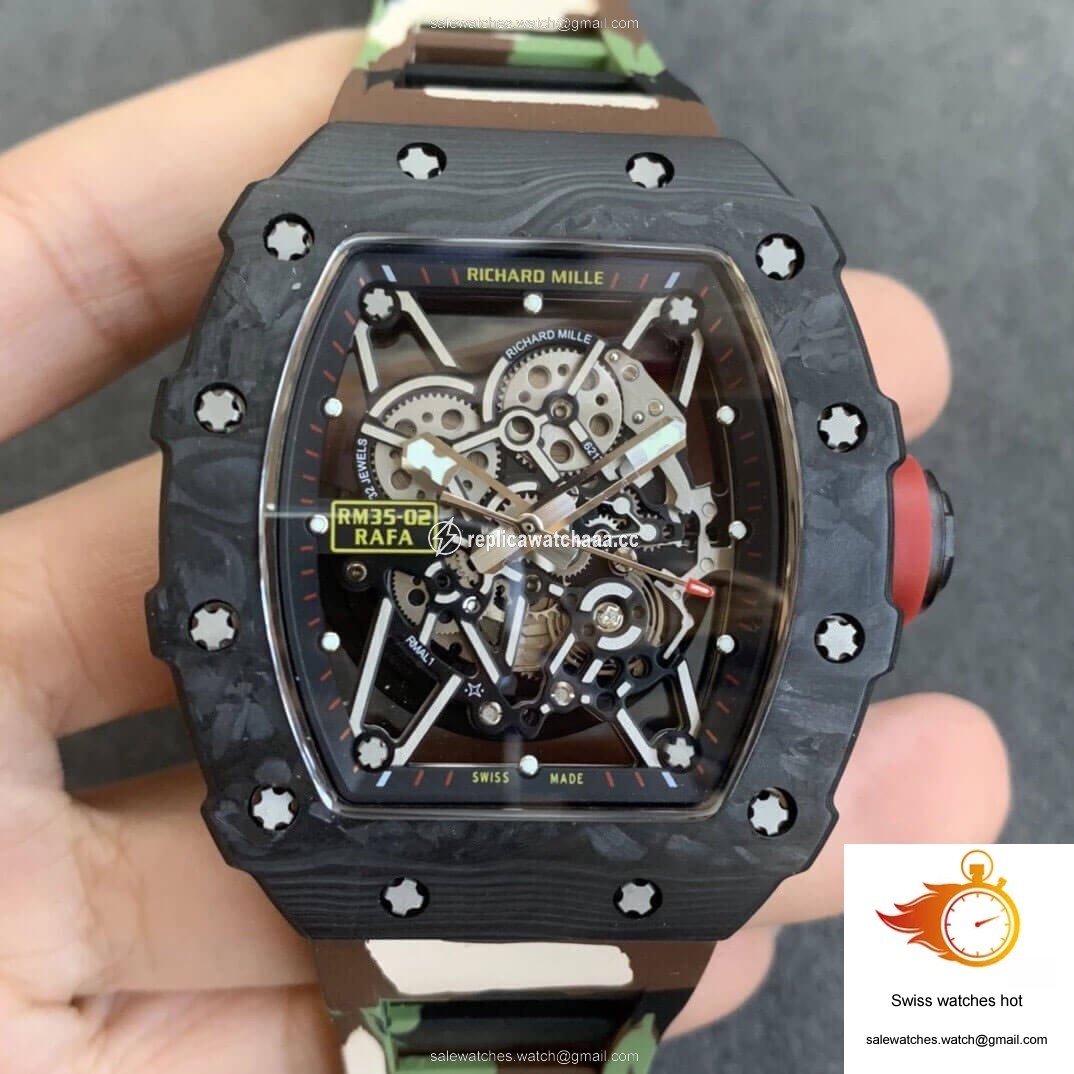 Richard Mille RM35-02 KV Factory V3 Carbon Fiber Camouflage Strap 1 Richard Mille RM35-02 KV Factory V3 Carbon Fiber Camouflage Strap 1