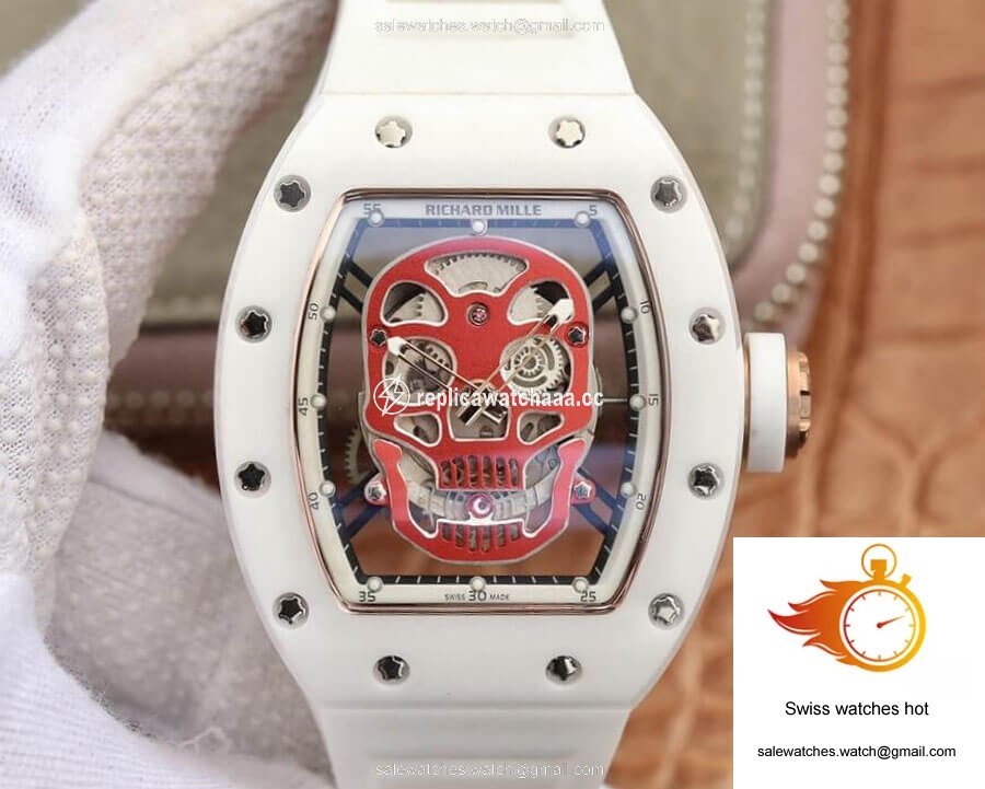 Richard Mille RM52-01 KV Factory Red Skull Dial 1 Richard Mille RM52-01 KV Factory Red Skull Dial 1