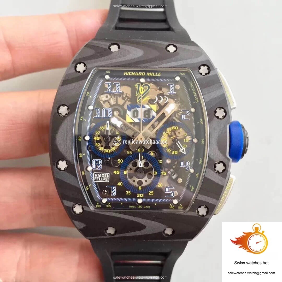Richard Mille RM-011 KV Factory Carbon Fiber Case 1 Richard Mille RM-011 KV Factory Carbon Fiber Case 1