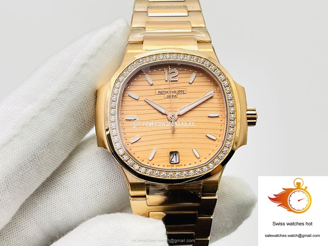 Patek Philippe Nautilus Ladies 7118/1200R-010 3K Factory Gold Dial 1 Patek Philippe Nautilus Ladies 7118/1200R-010 3K Factory Gold Dial 1