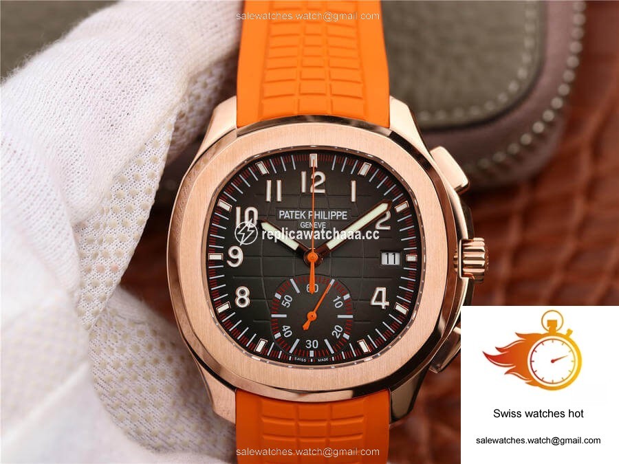 Patek Philippe Aquanaut 5968A-001 Orange Strap 1 Patek Philippe Aquanaut 5968A-001 Orange Strap 1