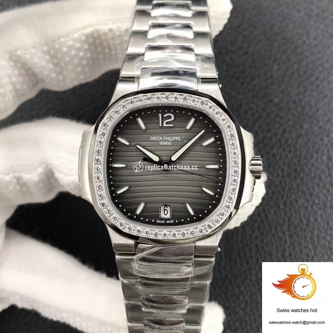 Patek Philippe Nautilus Ladies 7118-1200A-011 PF Factory Gray Black Gradient Dial 1 Patek Philippe Nautilus Ladies 7118-1200A-011 PF Factory Gray Black Gradient Dial 1
