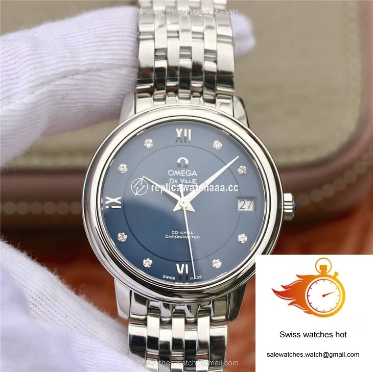 Omega De Ville 424.10.33.20.53.001 MKS Factory Diamond Blue Dial 1 Omega De Ville 424.10.33.20.53.001 MKS Factory Diamond Blue Dial 1