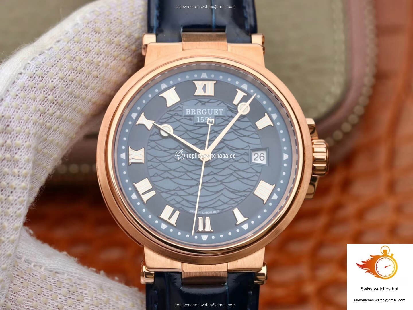 Breguet Marine 5517 V9 Factory Rose Gold Blue Dial 1 Breguet Marine 5517 V9 Factory Rose Gold Blue Dial 1
