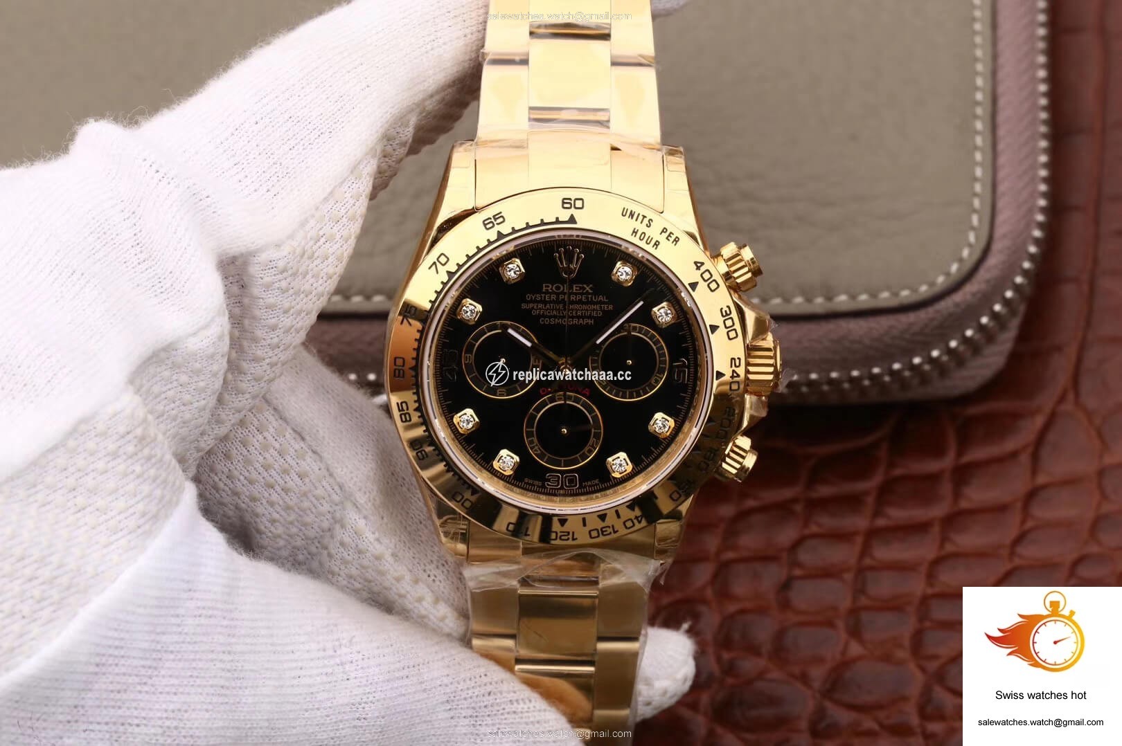 Rolex Daytona Cosmograph M116508-0008 JH Factory Diamonds Black Dial 1 Rolex Daytona Cosmograph M116508-0008 JH Factory Diamonds Black Dial 1