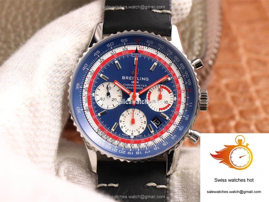 Breitling Navitimer 1 B01 Chronograph 43 Pan Am Edition AB01212B1C1A1 V9 Factory Blue Dial 1 Breitling Navitimer 1 B01 Chronograph 43 Pan Am Edition AB01212B1C1A1 V9 Factory Blue Dial 1