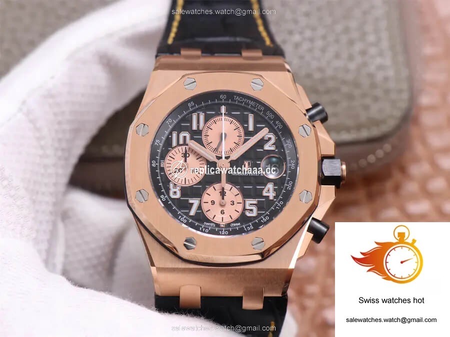 Audemars Piguet Royal Oak Offshore 26470OR JF Factory Rose Gold Black Dial 1 Audemars Piguet Royal Oak Offshore 26470OR JF Factory Rose Gold Black Dial 1
