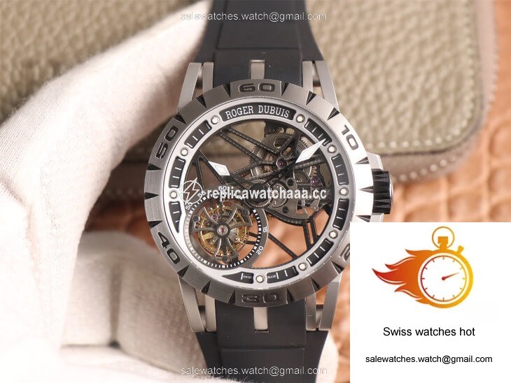 Roger Dubuis Excalibur Spidr RDDBEX0479 JB Factory Tourbillon Skeleton Dial Black Strap 1 Roger Dubuis Excalibur Spidr RDDBEX0479 JB Factory Tourbillon Skeleton Dial Black Strap 1