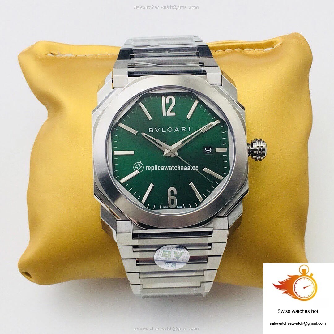 Bvlgari OCTO SOLOTEMPO 101963 BGOP41BGLD BV Factory Green Dial 1 Bvlgari OCTO SOLOTEMPO 101963 BGOP41BGLD BV Factory Green Dial 1