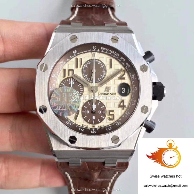 Audemars Piguet Royal Oak Offshore 26470ST.OO.A801CR.01 JF Factory V2 Beige Dial 1 Audemars Piguet Royal Oak Offshore 26470ST.OO.A801CR.01 JF Factory V2 Beige Dial 1