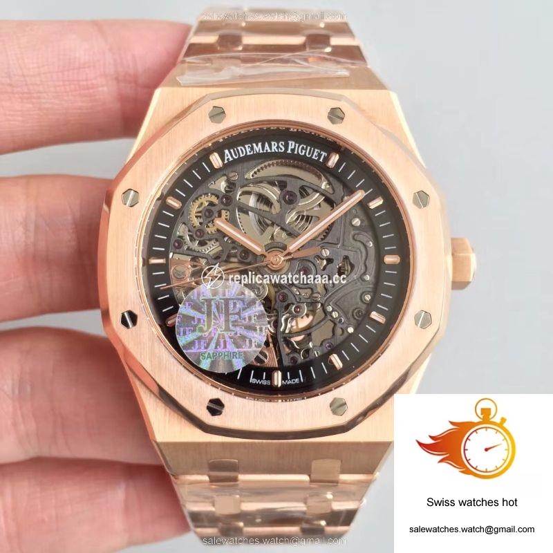 Audemars Piguet Royal Oak 15407OR.OO.1220OR.01 JF Factory Skeleton Dial 1 Audemars Piguet Royal Oak 15407OR.OO.1220OR.01 JF Factory Skeleton Dial 1
