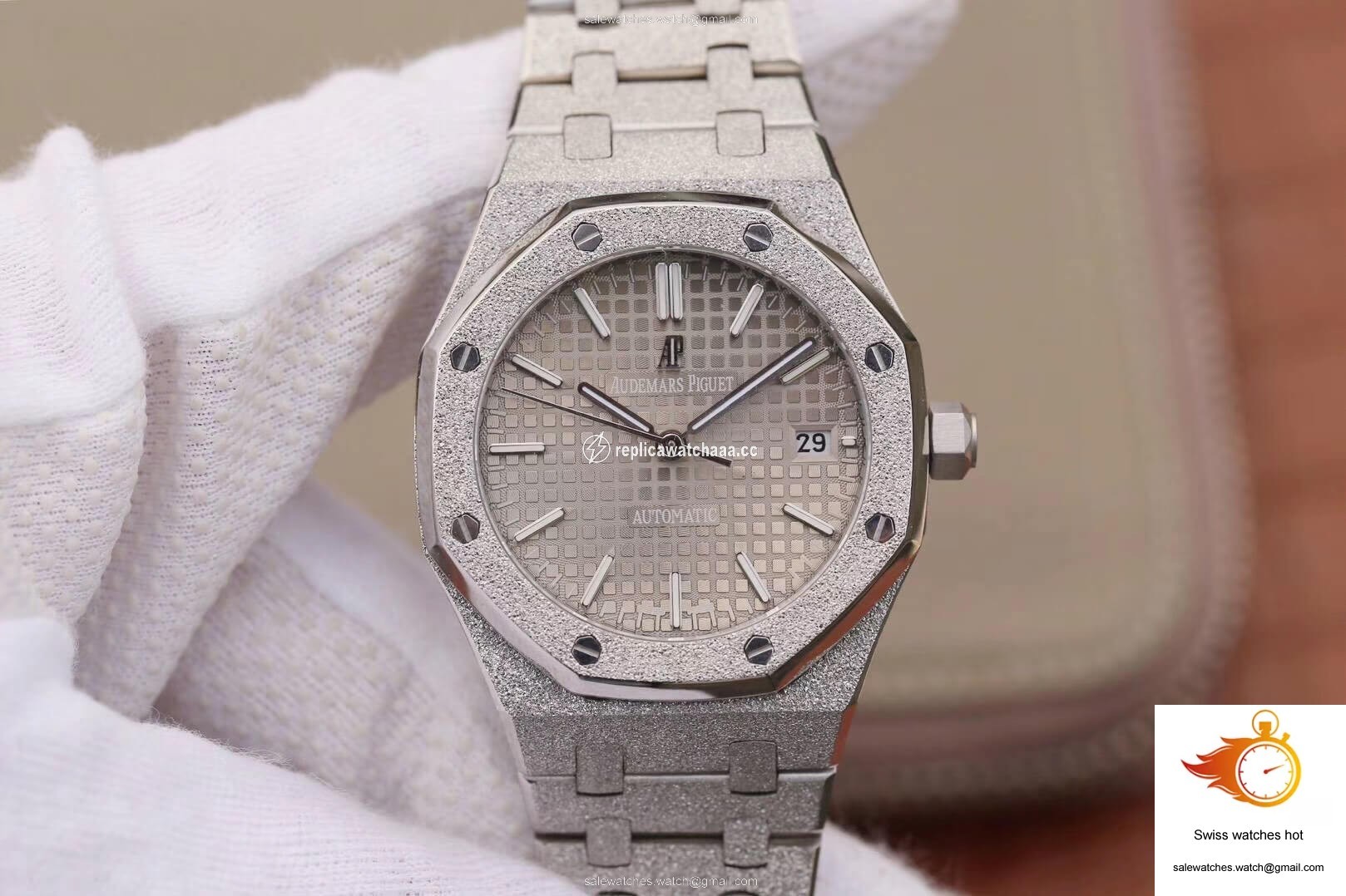 Audemars Piguet Royal Oak 15454BC.GG.1259BC.01 JH Factory Rhodium Dial 1 Audemars Piguet Royal Oak 15454BC.GG.1259BC.01 JH Factory Rhodium Dial 1