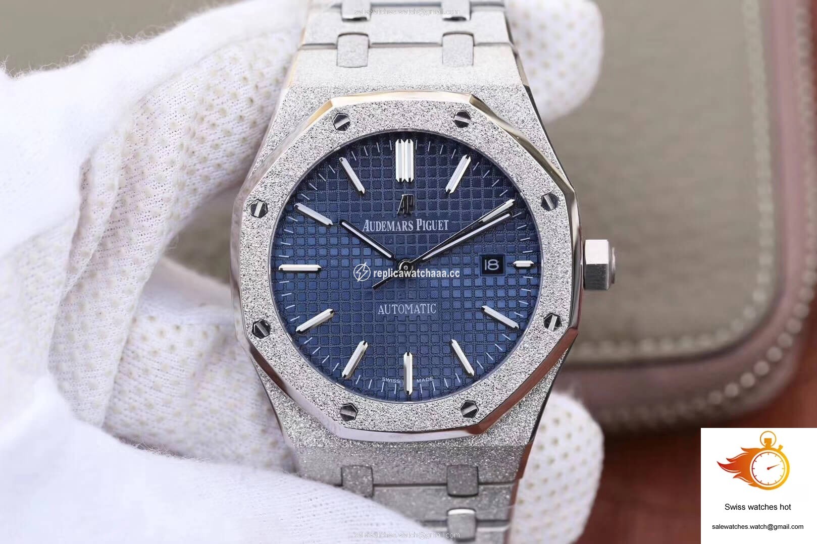 Audemars Piguet Royal Oak 15454BC.GG.1259BC.01 JH Factory Blue Dial 1 Audemars Piguet Royal Oak 15454BC.GG.1259BC.01 JH Factory Blue Dial 1