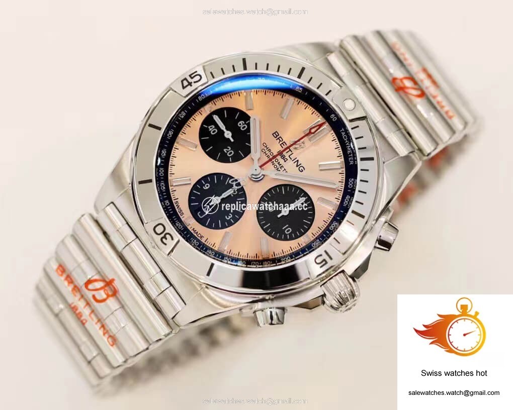 Breitling Chronomat AB0134101K1A1 GF Factory Rose Gold Dial 1 Breitling Chronomat AB0134101K1A1 GF Factory Rose Gold Dial 1