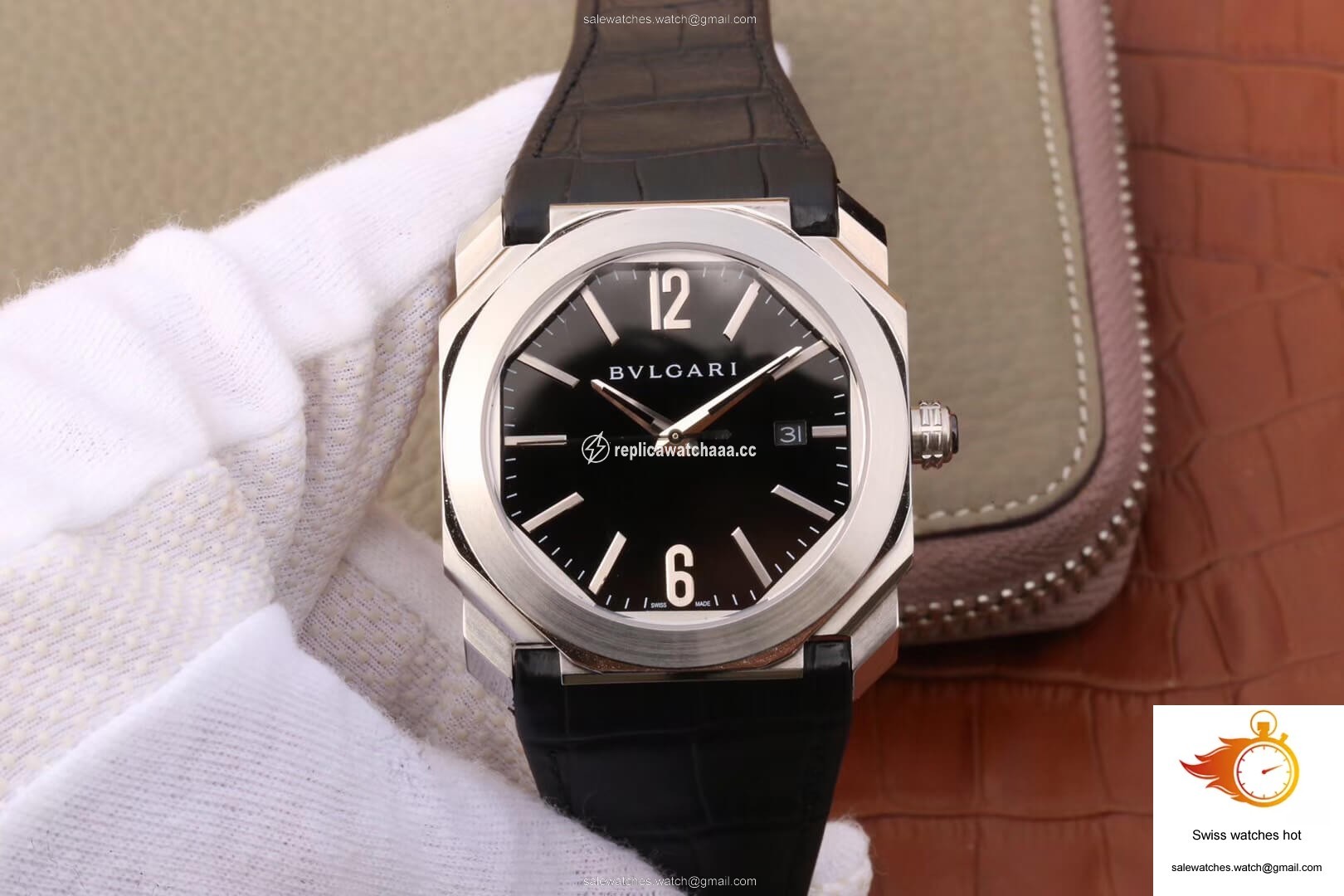 Bvlgari Octo 101964 BGO41BSLD Stainless Steel Bezel 1 Bvlgari Octo 101964 BGO41BSLD Stainless Steel Bezel 1