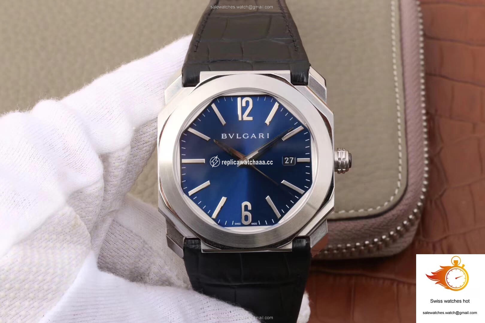 Bvlgari Octo 102429 BGO38C3SLD Dark Blue Dial 1 Bvlgari Octo 102429 BGO38C3SLD Dark Blue Dial 1