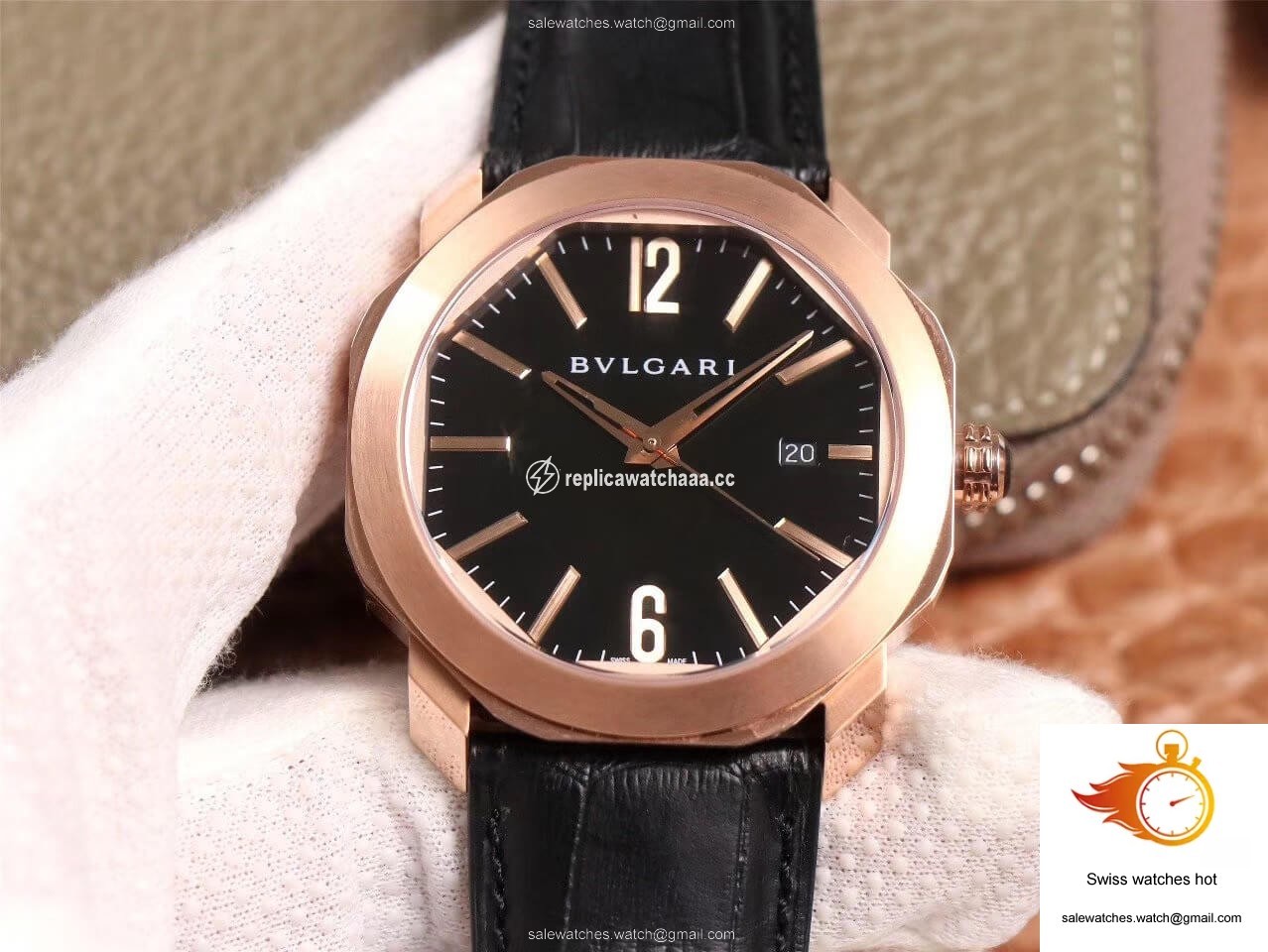 Bvlgari Octo 101963 BGOP41BGLD BV Factory Black Dial 1 Bvlgari Octo 101963 BGOP41BGLD BV Factory Black Dial 1