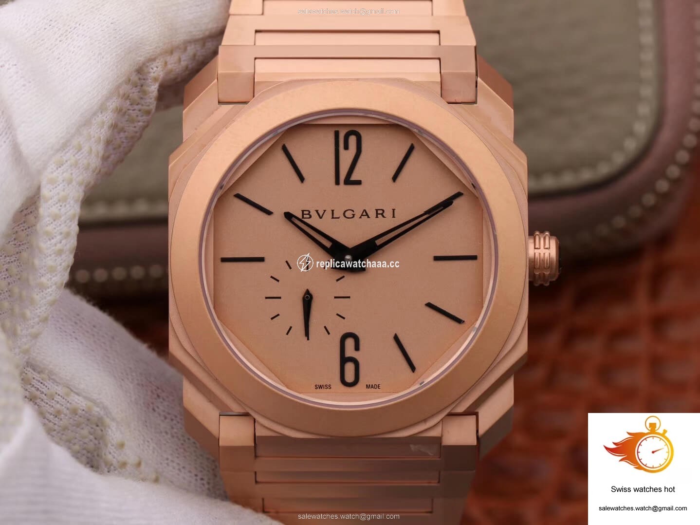 Bvlgari Octo Finissimo 102912 BV Factory Rose Gold Dial 1 Bvlgari Octo Finissimo 102912 BV Factory Rose Gold Dial 1