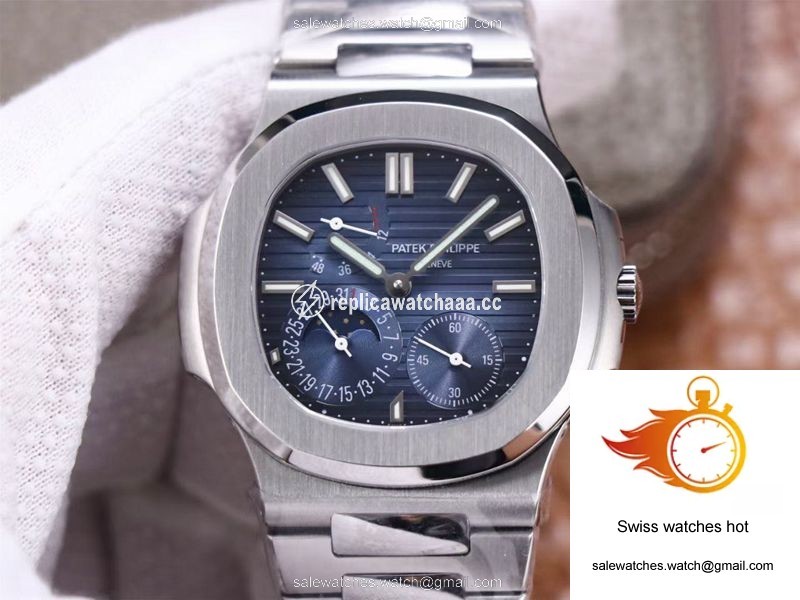 Patek Philippe Nautilus 5712/1A-001 PF Factory Blue Dial Steel Strap 1 Patek Philippe Nautilus 5712/1A-001 PF Factory Blue Dial Steel Strap 1