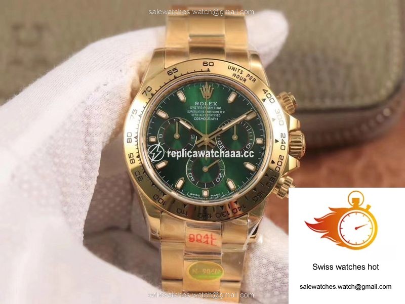 Rolex Daytona M116508-0013 Noob Factory Green Dial 4130 Movement 1 Rolex Daytona M116508-0013 Noob Factory Green Dial 4130 Movement 1