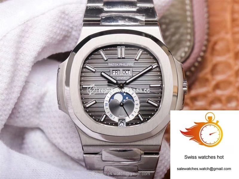 PF Factory Patek Philippe Nautilus 5726/1A-001 Moonphase Gray Dial 1 PF Factory Patek Philippe Nautilus 5726/1A-001 Moonphase Gray Dial 1