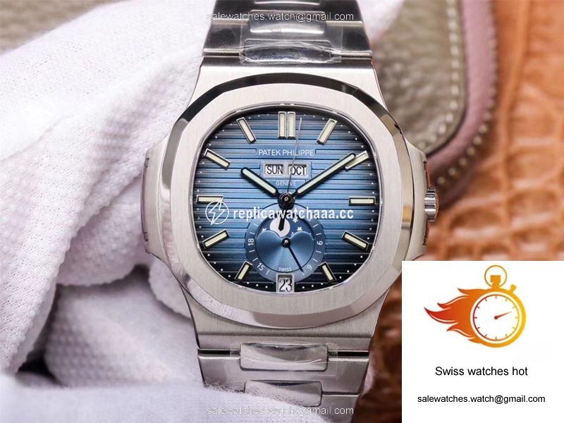 PF Factory Patek Philippe Nautilus 5726/1A-014 Moonphase Blue Gradient Black Dial 1 PF Factory Patek Philippe Nautilus 5726/1A-014 Moonphase Blue Gradient Black Dial 1