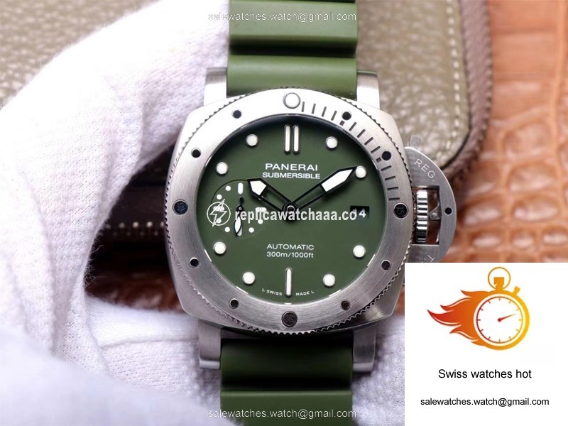 Panerai Submersible Verde Militare PAM1055 VS Factory Matte-Green Dial 1 Panerai Submersible Verde Militare PAM1055 VS Factory Matte-Green Dial 1